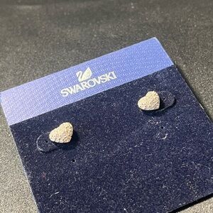 Swarovski heart earrings